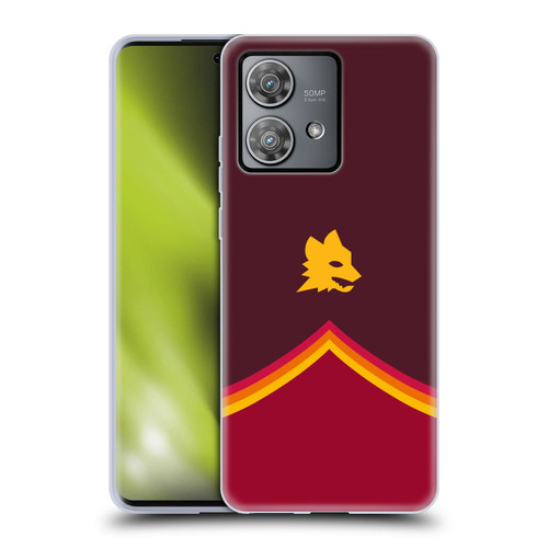 AS Roma Crest Graphics Wolf Soft Gel Case for Motorola Edge 40 Neo 5G