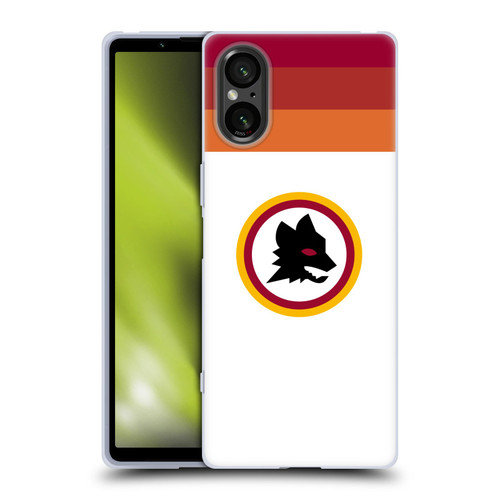 AS Roma Crest Graphics Wolf Retro Heritage Soft Gel Case for Sony Xperia 5 V 5G