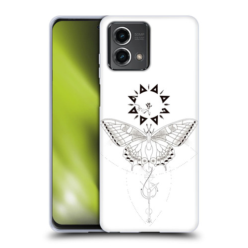 Haroulita Celestial Tattoo Butterfly And Sun Soft Gel Case for Motorola Moto G Stylus 5G 2023