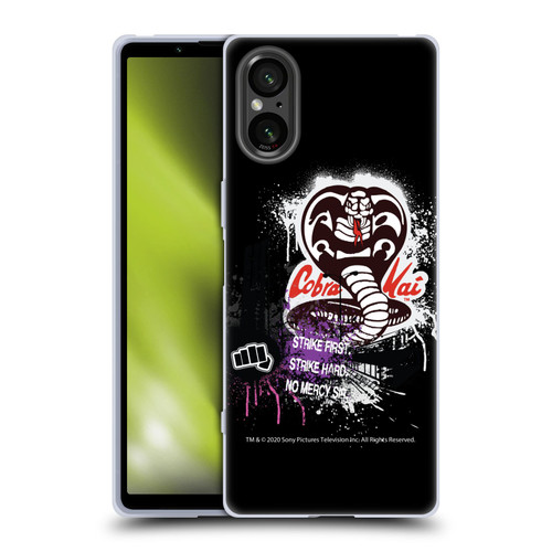 Cobra Kai Composed Art No Mercy Logo Soft Gel Case for Sony Xperia 5 V 5G