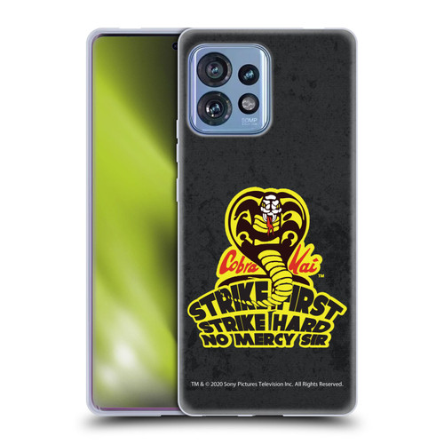 Cobra Kai Graphics 2 Strike Hard Logo Soft Gel Case for Motorola Moto Edge 40 Pro