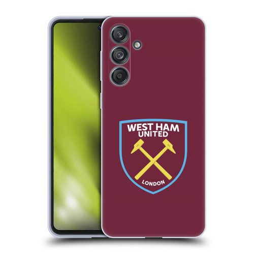 West Ham United FC Crest Full Colour Soft Gel Case for Samsung Galaxy M55 5G