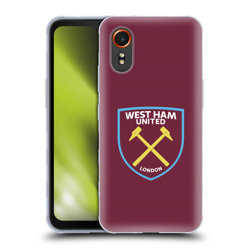 West Ham United FC Crest Full Colour Soft Gel Case for Samsung Galaxy Xcover7 5G