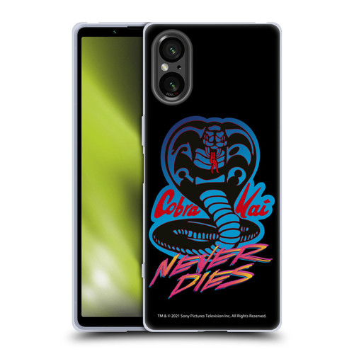 Cobra Kai Key Art Never Dies Logo Soft Gel Case for Sony Xperia 5 V 5G