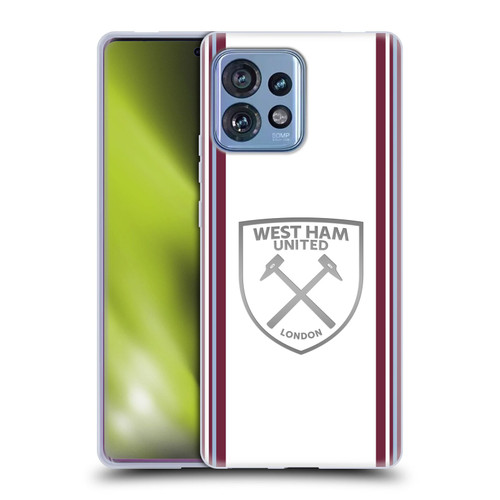 West Ham United FC 2023/24 Crest Kit Away Soft Gel Case for Motorola Moto Edge 40 Pro