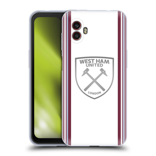 West Ham United FC 2023/24 Crest Kit Away Soft Gel Case for Samsung Galaxy Xcover6 Pro/Pro2