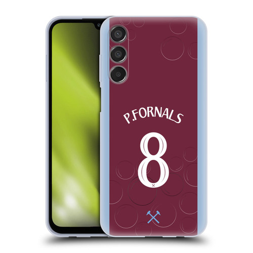 West Ham United FC 2023/24 Players Home Kit Pablo Fornals Soft Gel Case for Samsung Galaxy M15/F15 5G