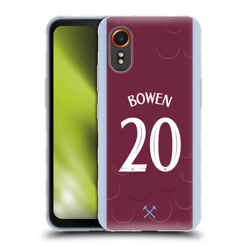 West Ham United FC 2023/24 Players Home Kit Jarrod Bowen Soft Gel Case for Samsung Galaxy Xcover7 5G