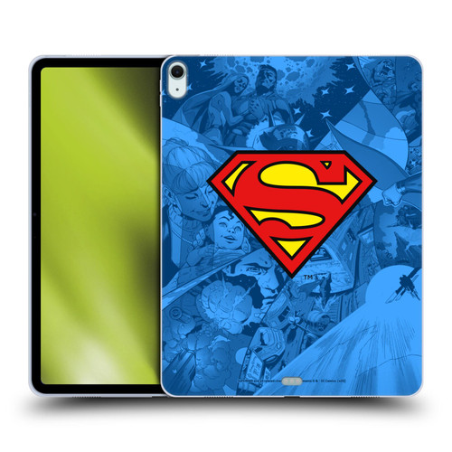 Superman DC Comics Comicbook Art Collage Soft Gel Case for Apple iPad Air 13 2024