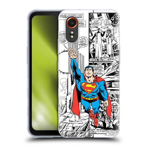 Superman DC Comics Comicbook Art Flight Soft Gel Case for Samsung Galaxy Xcover7 5G