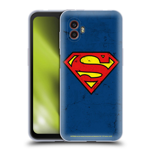 Superman DC Comics Logos Distressed Look Soft Gel Case for Samsung Galaxy Xcover6 Pro/Pro2