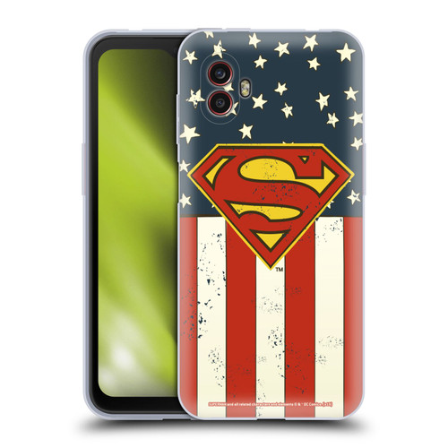 Superman DC Comics Logos U.S. Flag Soft Gel Case for Samsung Galaxy Xcover6 Pro/Pro2