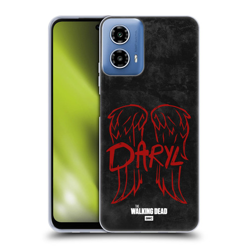 AMC The Walking Dead Daryl Dixon Iconic Wings Logo Soft Gel Case for Motorola Moto G34 5G