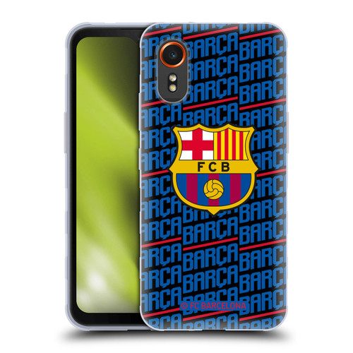 FC Barcelona Crest Patterns Barca Soft Gel Case for Samsung Galaxy Xcover7 5G