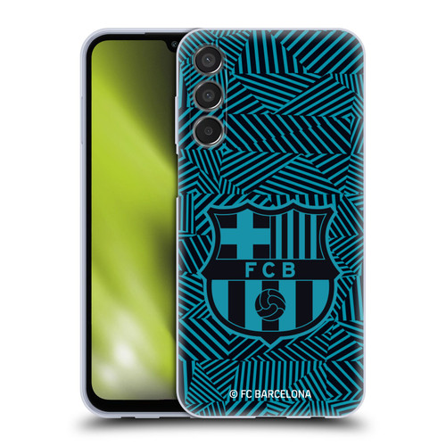 FC Barcelona Crest Black Soft Gel Case for Samsung Galaxy M15/F15 5G