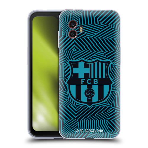 FC Barcelona Crest Black Soft Gel Case for Samsung Galaxy Xcover6 Pro/Pro2