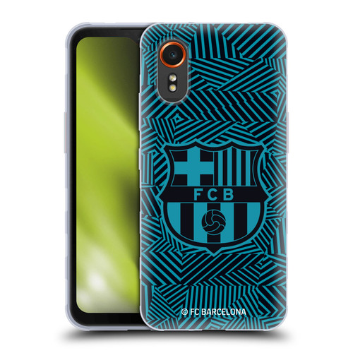 FC Barcelona Crest Black Soft Gel Case for Samsung Galaxy Xcover7 5G