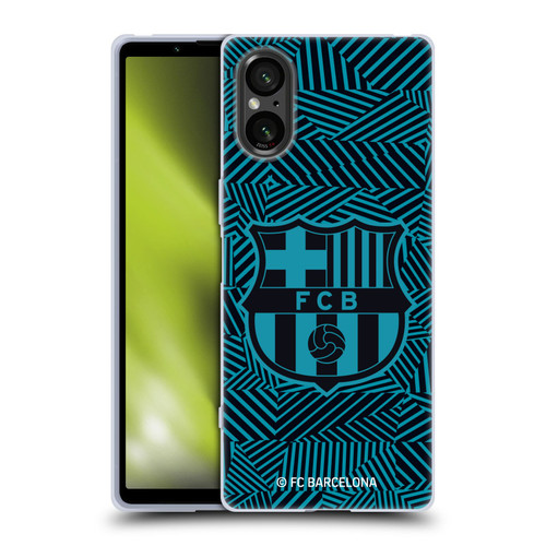 FC Barcelona Crest Black Soft Gel Case for Sony Xperia 5 V 5G