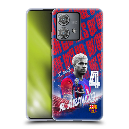 FC Barcelona 2023/24 First Team Ronald Araújo Soft Gel Case for Motorola Edge 40 Neo 5G