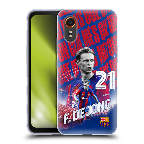 FC Barcelona 2023/24 First Team Frenkie de Jong Soft Gel Case for Samsung Galaxy Xcover7 5G