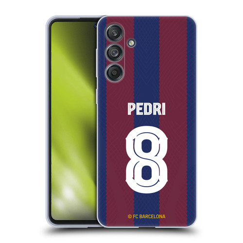 FC Barcelona 2023/24 Players Home Kit Pedri Soft Gel Case for Samsung Galaxy M55 5G
