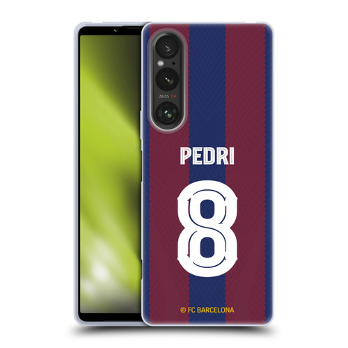 FC Barcelona 2023/24 Players Home Kit Pedri Soft Gel Case for Sony Xperia 1 V 5G