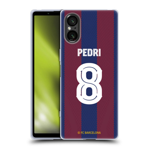 FC Barcelona 2023/24 Players Home Kit Pedri Soft Gel Case for Sony Xperia 5 V 5G
