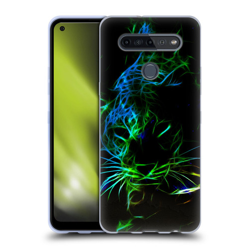Simone Gatterwe Animals Neon Leopard Soft Gel Case for LG K51S