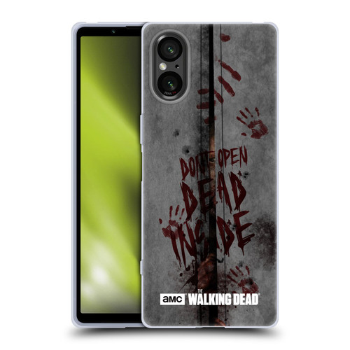 AMC The Walking Dead Typography Dead Inside Soft Gel Case for Sony Xperia 5 V 5G