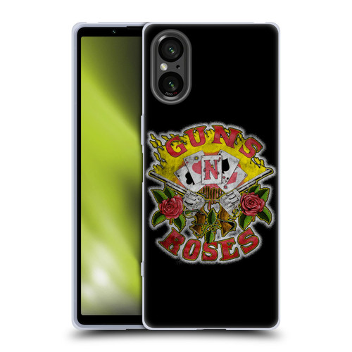 Guns N' Roses Band Art Cards Soft Gel Case for Sony Xperia 5 V 5G