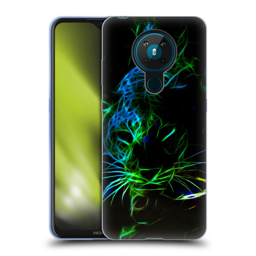 Simone Gatterwe Animals Neon Leopard Soft Gel Case for Nokia 5.3