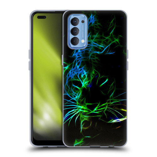 Simone Gatterwe Animals Neon Leopard Soft Gel Case for OPPO Reno 4 5G