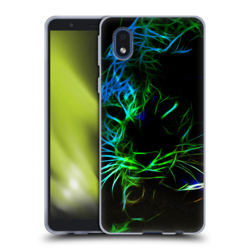 Simone Gatterwe Animals Neon Leopard Soft Gel Case for Samsung Galaxy A01 Core (2020)