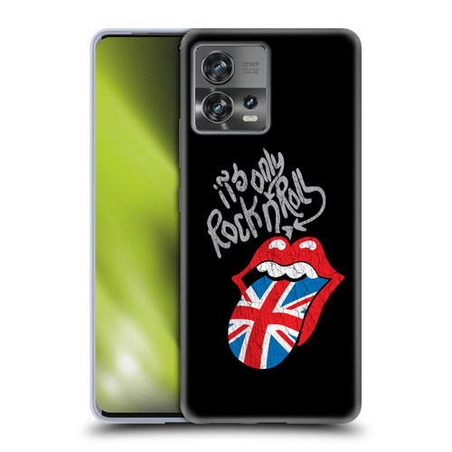 The Rolling Stones Albums Only Rock And Roll Distressed Soft Gel Case for Motorola Moto Edge 30 Fusion