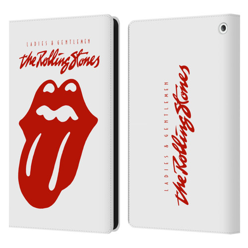 The Rolling Stones Graphics Ladies and Gentlemen Movie Leather Book Wallet Case Cover For Amazon Fire HD 8/Fire HD 8 Plus 2020