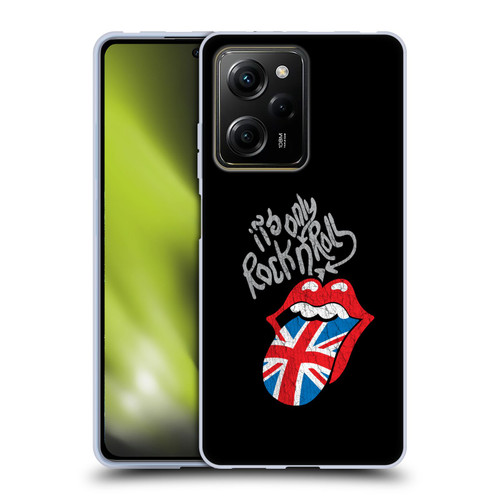 The Rolling Stones Albums Only Rock And Roll Distressed Soft Gel Case for Xiaomi Redmi Note 12 Pro 5G