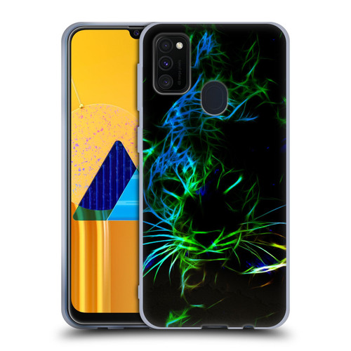 Simone Gatterwe Animals Neon Leopard Soft Gel Case for Samsung Galaxy M30s (2019)/M21 (2020)
