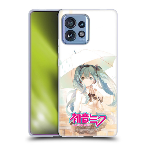 Hatsune Miku Graphics Rain Soft Gel Case for Motorola Moto Edge 40 Pro