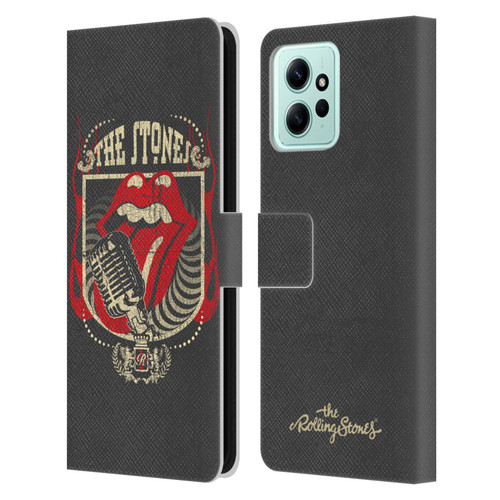 The Rolling Stones Key Art Jumbo Tongue Leather Book Wallet Case Cover For Xiaomi Redmi 12