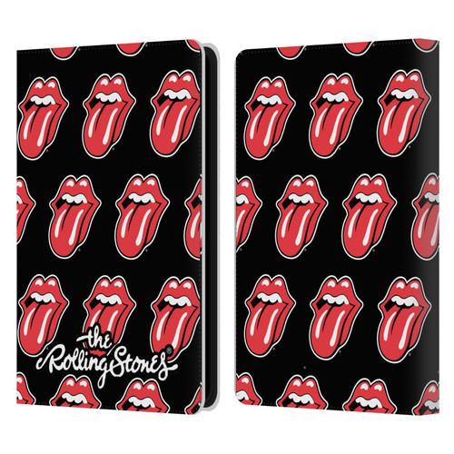 The Rolling Stones Licks Collection Tongue Classic Pattern Leather Book Wallet Case Cover For Amazon Kindle Paperwhite 5 (2021)