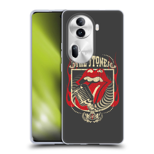 The Rolling Stones Key Art Jumbo Tongue Soft Gel Case for OPPO Reno11 Pro