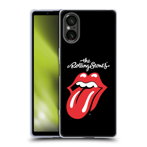 The Rolling Stones Key Art Tongue Classic Soft Gel Case for Sony Xperia 5 V 5G