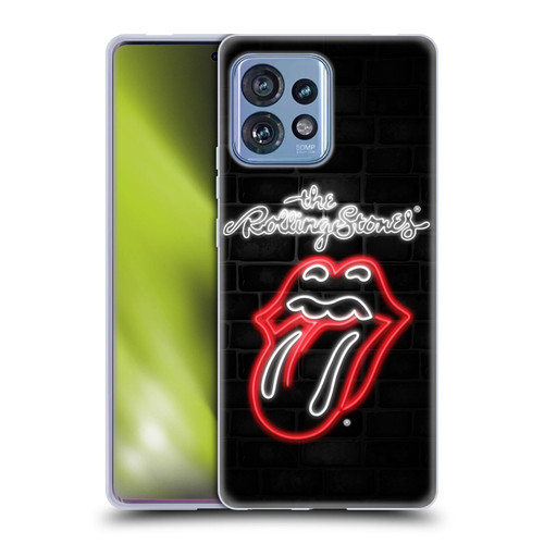 The Rolling Stones Licks Collection Neon Soft Gel Case for Motorola Moto Edge 40 Pro