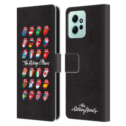 The Rolling Stones Licks Collection Flag Poster Leather Book Wallet Case Cover For Xiaomi Redmi 12