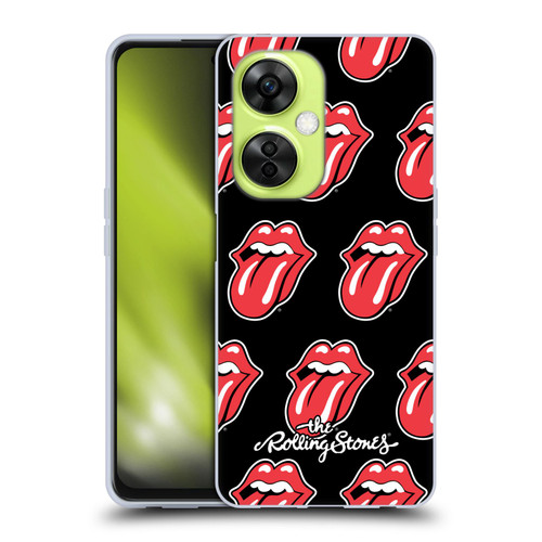 The Rolling Stones Licks Collection Tongue Classic Pattern Soft Gel Case for OnePlus Nord CE 3 Lite 5G