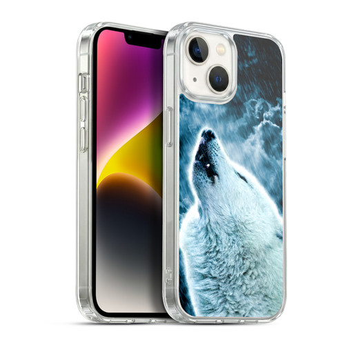 Simone Gatterwe Animals 2 Howling Wolf Soft Gel Case for Apple iPhone 14