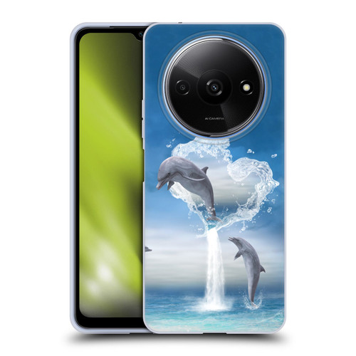 Simone Gatterwe Dolphins Lovers Soft Gel Case for Xiaomi Redmi A3