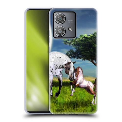 Simone Gatterwe Horses Love Forever Soft Gel Case for Motorola Edge 40 Neo 5G