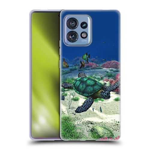 Simone Gatterwe Life In Sea Turtle Soft Gel Case for Motorola Moto Edge 40 Pro