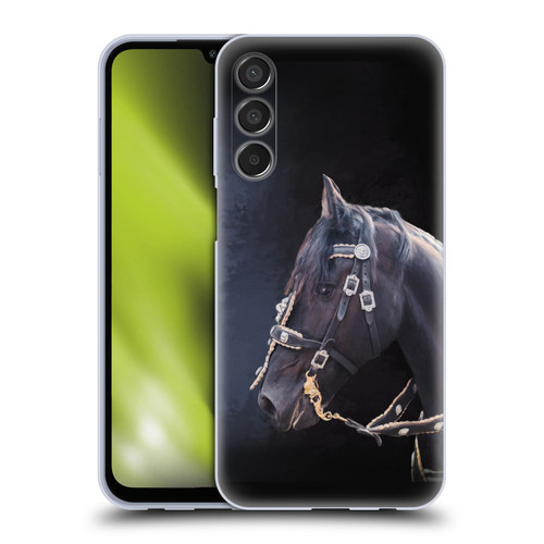 Simone Gatterwe Pegasus And Unicorns Friesian Horse Soft Gel Case for Samsung Galaxy M15/F15 5G